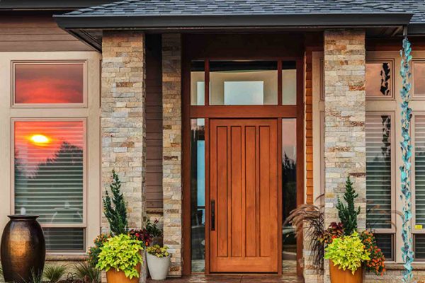 Front Entry Wooden Doors