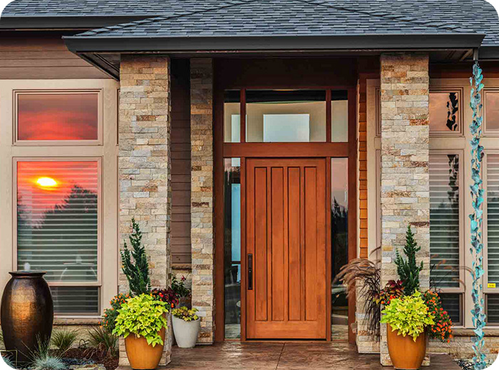 Front Entry Wooden Doors