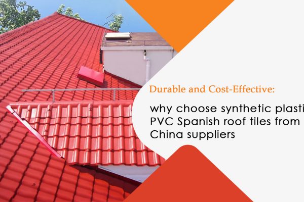 Synthetic Plastic PVC Spanish Roof Tile