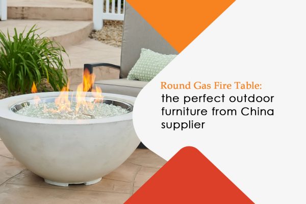 Round Gas Fire Table