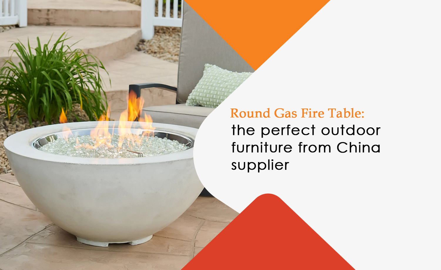 Round Gas Fire Table