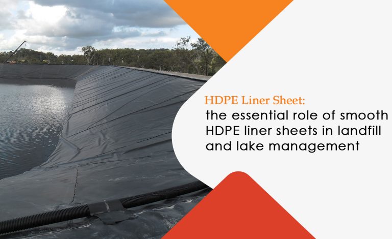 Smooth HDPE Liner Sheets in Landfill and Lake